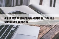 4米沙发背景墙装饰画尺寸图详解,沙发背景墙四米放多大的沙发