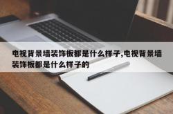 电视背景墙装饰板都是什么样子,电视背景墙装饰板都是什么样子的